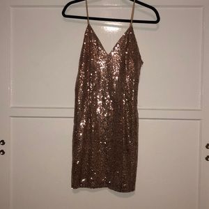 Rose gold dress